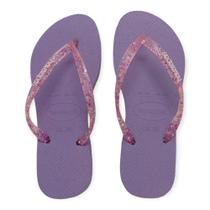 Chinelo Havaianas Slim Logo Metallic Roxo