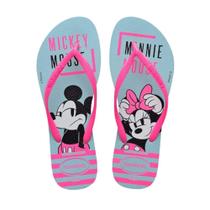 Chinelo Havaianas Slim Minnie e Mickey Azul