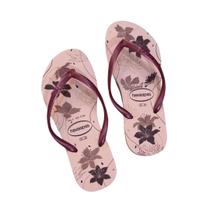Chinelo Havaianas Slim Organic Feminino Floral Original Gold Chinelo Havaianas Slim Organic Feminino Floral Original Gold