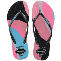 Chinelo Havaianas Slim Palette Glow Glitter Infantil Menina