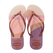 Chinelo Havaianas Slim Palette Glow Rosa Ballet