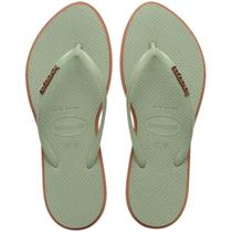 Chinelo Havaianas Slim Point Feminino - Verde e Marrom Chinelo Havaianas Slim Point Feminino - Verde e Marrom