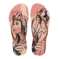 Chinelo Havaianas Slim Princesas - Rosa Ballet/Golden Blush/Rosa