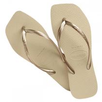 Chinelo Havaianas Slim Square 35/36 Areia