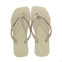 Chinelo Havaianas Slim Square Areia