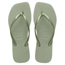 Chinelo Havaianas Slim Square - Feminino - Verde - 3536