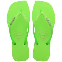 Chinelo Havaianas Slim Square - Feminino - Verde - 3738 Chinelo Havaianas Slim Square - Feminino - Verde - 3738