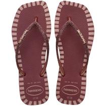 Chinelo Havaianas Slim Square Glitter Contour - Feminino