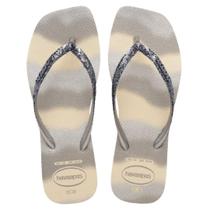Chinelo Havaianas Slim Square Glitter Party