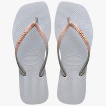 Chinelo Havaianas Slim Square Glitter Quadradinha Original