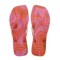 Chinelo Havaianas Slim Square Jelly FC Tamanho:37/38COR:BLOSSOM