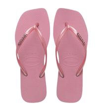 Chinelo Havaianas Slim Square Logo Metalic Tamanho:37/38COR:ROSA CHIFFON Chinelo Havaianas Slim Square Logo Metalic Tamanho:37/38COR:ROSA CHIFFON