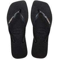 Chinelo Havaianas Slim Square Logo Metallic 4148 Chinelo Havaianas Slim Square Logo Metallic 4148