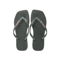 Chinelo Havaianas Slim Square Logo Metallic Feminino Original Confortável Adulto Chinelo Havaianas Slim Square Logo Metallic Feminino Original Confortável Adulto