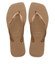 Chinelo Havaianas Slim Square Logo Metallic