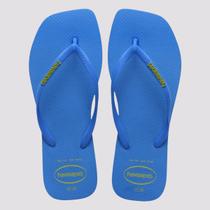 Chinelo Havaianas Slim Square Logo Pop Up 4148959 Azul