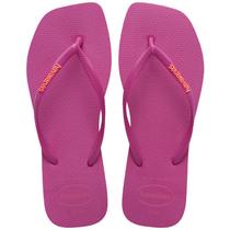 Chinelo Havaianas Slim Square Logo Pop Up Bico Quadrado Chinelo Havaianas Slim Square Logo Pop Up Bico Quadrado