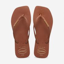 Chinelo Havaianas Slim Square Logo Pop Up