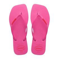 Chinelo Havaianas Slim Square Logo Pop Up