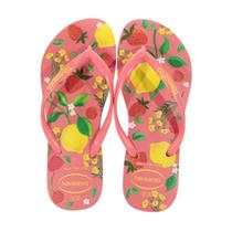 Chinelo Havaianas Slim Summer Bliss Coral Tropical