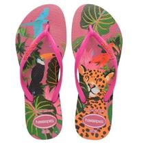 Chinelo Havaianas Slim Summer Bliss Estampado colorido Feminino Original Chinelo Havaianas Slim Summer Bliss Estampado colorido Feminino Original