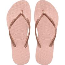 Chinelo Havaianas Slim Tradicional Feminino - Rose