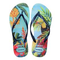 Chinelo Havaianas Slim Tropical - Azul
