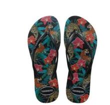 Chinelo Havaianas Slim Tropical Dark Metalico 39/40