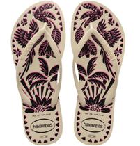 Chinelo Havaianas Slim Tucano - Bege Palha - Tam 35/36