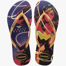 Chinelo Havaianas Slim Wonder Woman FC Mulher Maravilha