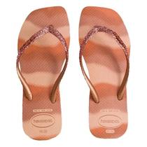 Chinelo Havaianas Square Glitter Party