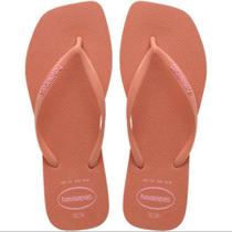 Chinelo Havaianas Square Logo Pop Up Bico Quadrado