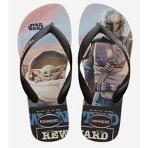 Chinelo Havaianas Star Wars Baby Yoda Original Preto