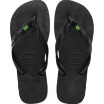 Chinelo Havaianas Tira Larga Logo Brasil Unissex Chinelo Havaianas Tira Larga Logo Brasil Unissex