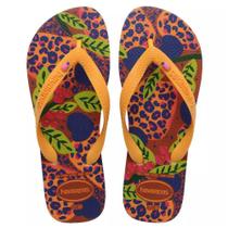 Chinelo Havaianas Tira Larga Top Caju Safari Feminino Chinelo Havaianas Tira Larga Top Caju Safari Feminino