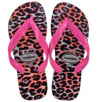 Chinelo Havaianas Top Animals Feminino - Branco e Rosa - 35/36