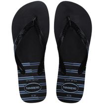 Chinelo havaianas top basic preto/preto/azul