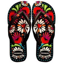 Chinelo Havaianas Top Begonia Feminino - Preto - 3738 Chinelo Havaianas Top Begonia Feminino - Preto - 3738