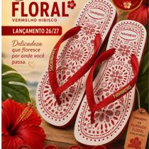 Chinelo Havaianas top bordado floral ,lançamento 26/27 Chinelo Havaianas top bordado floral ,lançamento 26/27