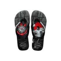 Chinelo Havaianas Top Corinthians Oficial Times Original Unissex Adulto Confortável
