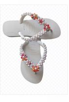 Chinelo havaianas top decorados branco