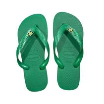 Chinelo Havaianas Top FC Original Unissex Verde Pingente Do Brasil Personalizada