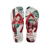 Chinelo Havaianas Top Fluminense Tricolor Oficial Times Original Unissex Adulto Confortável Chinelo Havaianas Top Fluminense Tricolor Oficial Times Original Unissex Adulto Confortável