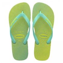 Chinelo Havaianas Top Gradient Amarelo Led Com Menta