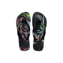 Chinelo Havaianas Top Heróis Dc Batman vs Coringa Original Logomania Unissex Confortável