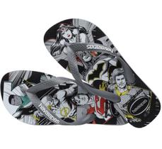 Chinelo Havaianas Top Herois Dc - Cinza/Preto