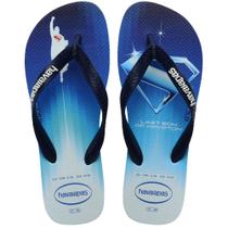 Chinelo Havaianas Top Heróis DC Superman - unissex - branco e azul marinho