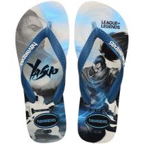 Chinelo Havaianas Top League Of Legends Branco / Azul Comfy