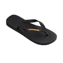 Chinelo Havaianas Top Logo Metallic - Preta Chinelo Havaianas Top Logo Metallic - Preta