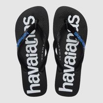 Chinelo Havaianas Top LogoMania 2 - Preto/Azul